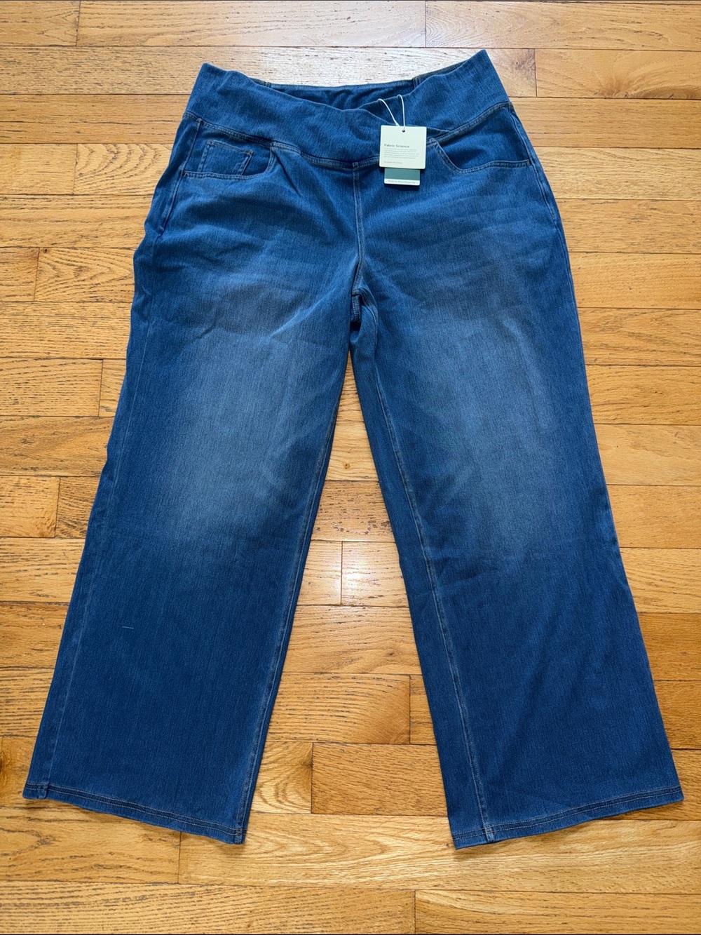 NWT HALARA Wide-Leg Pull-On Jeans size 1x